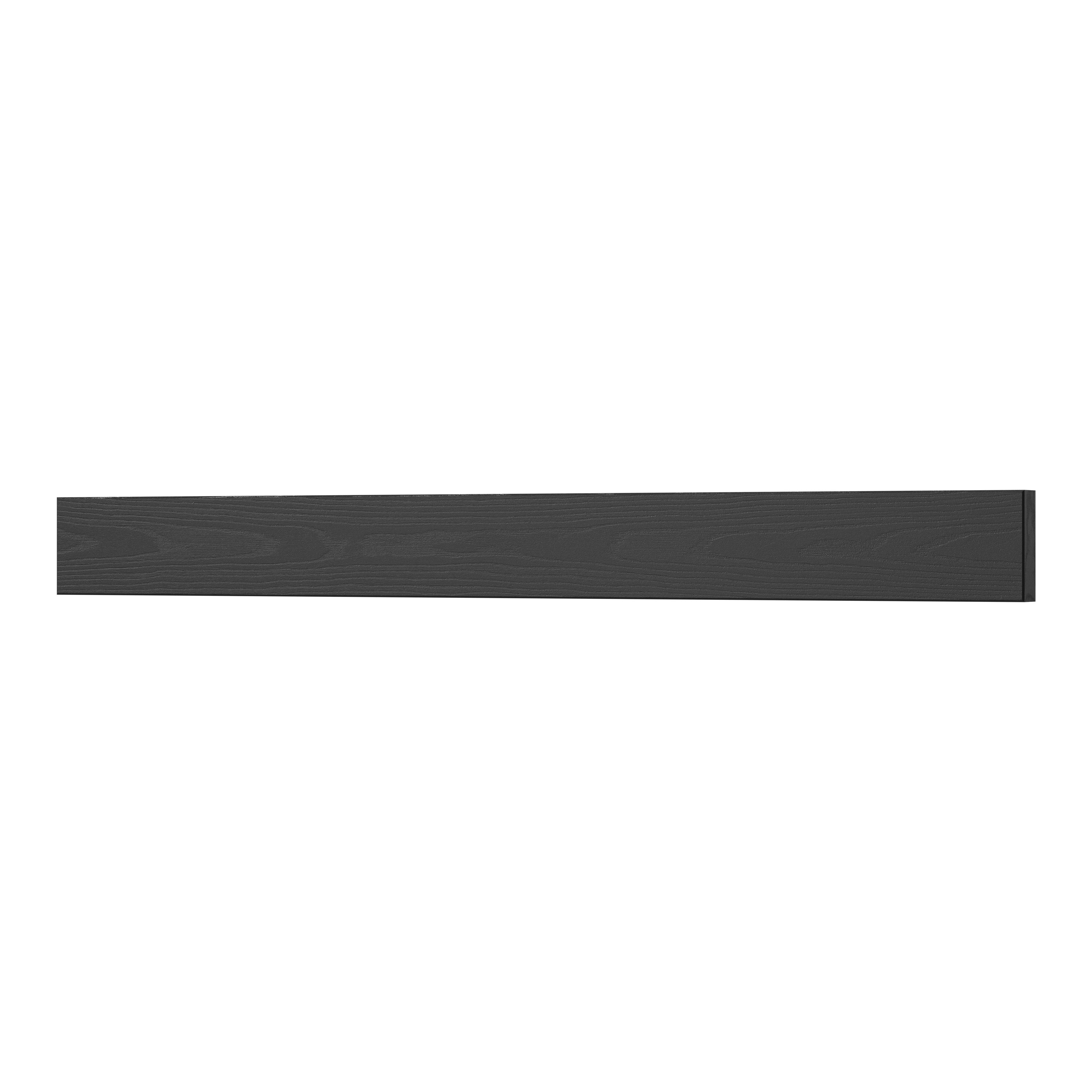 GoodHome Verbena Matt charcoal shaker Standard Appliance Filler panel (H)58mm (W)597mm