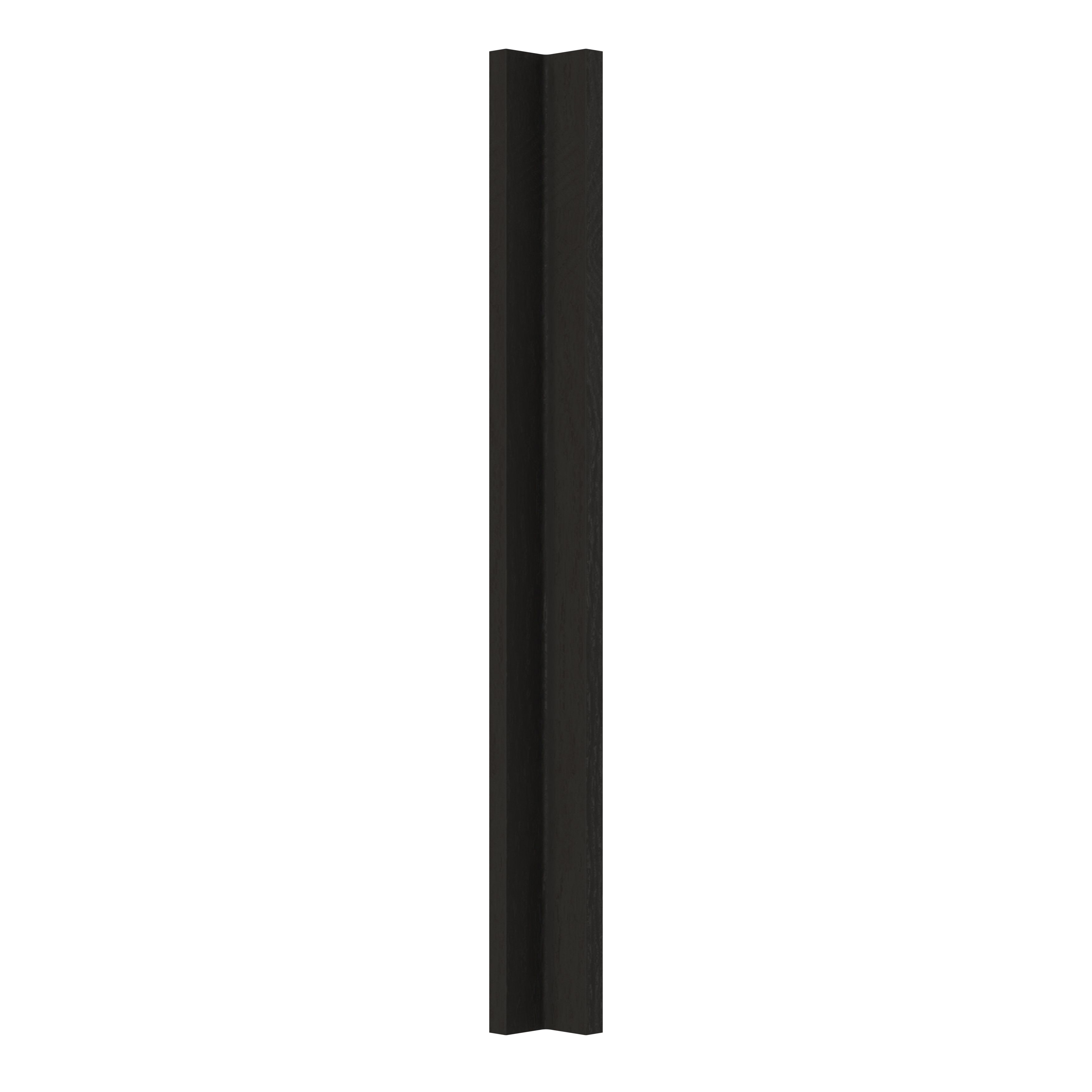 GoodHome Verbena Matt charcoal shaker Standard Corner post, (W)59mm (H)715mm