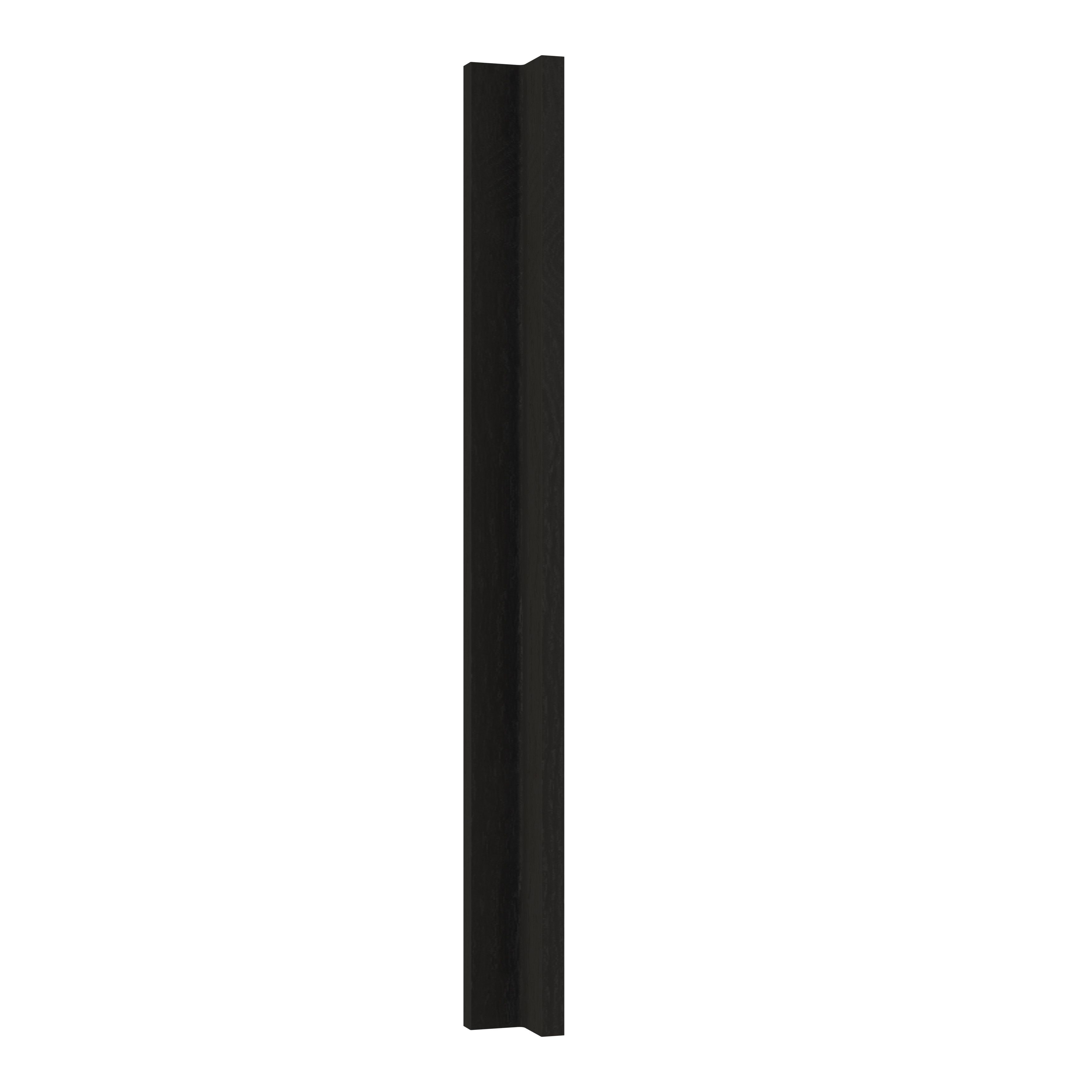 GoodHome Verbena Matt charcoal shaker Standard Corner post, (W)59mm (H)715mm