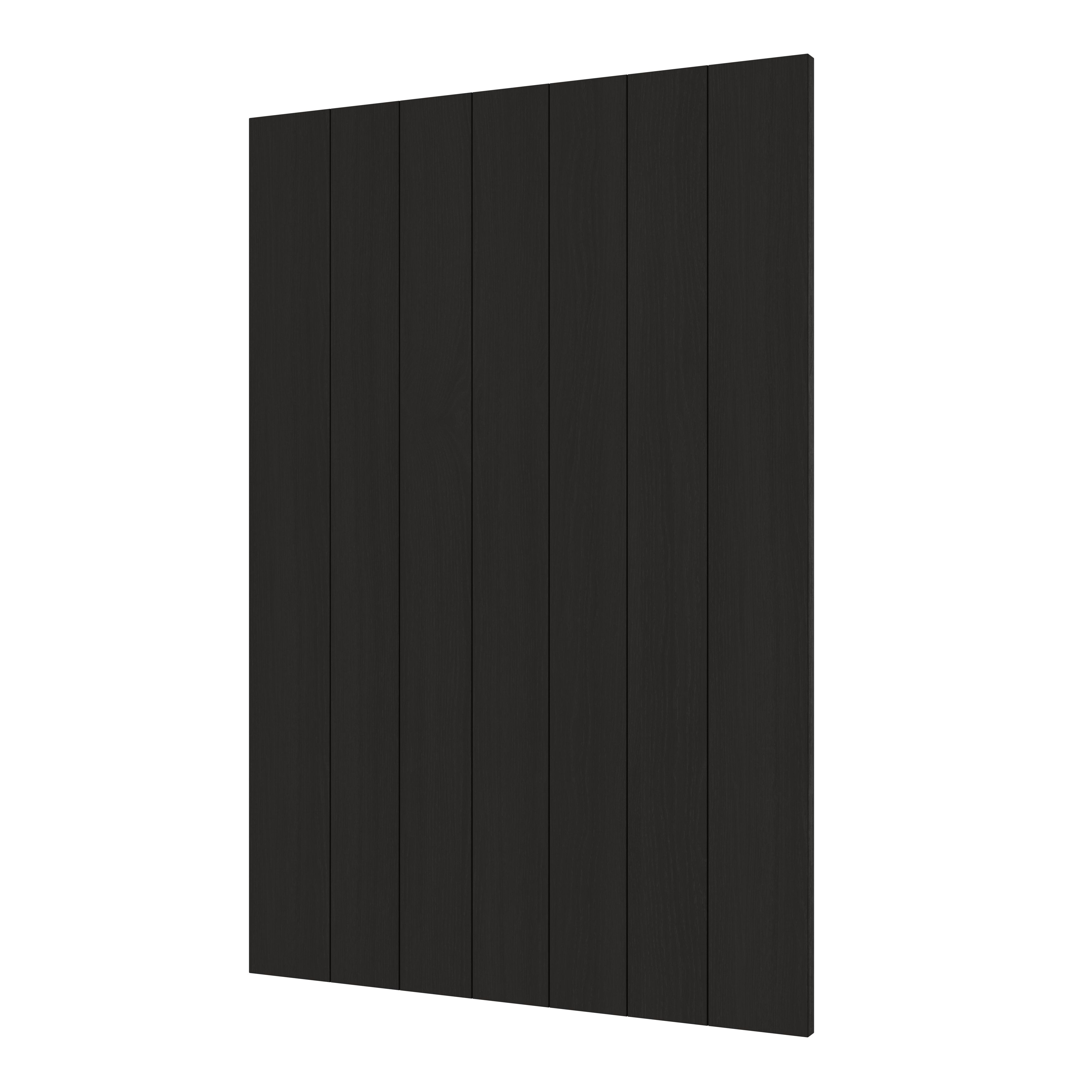 GoodHome Verbena Matt charcoal shaker Standard End panel (H)870mm (W)590mm