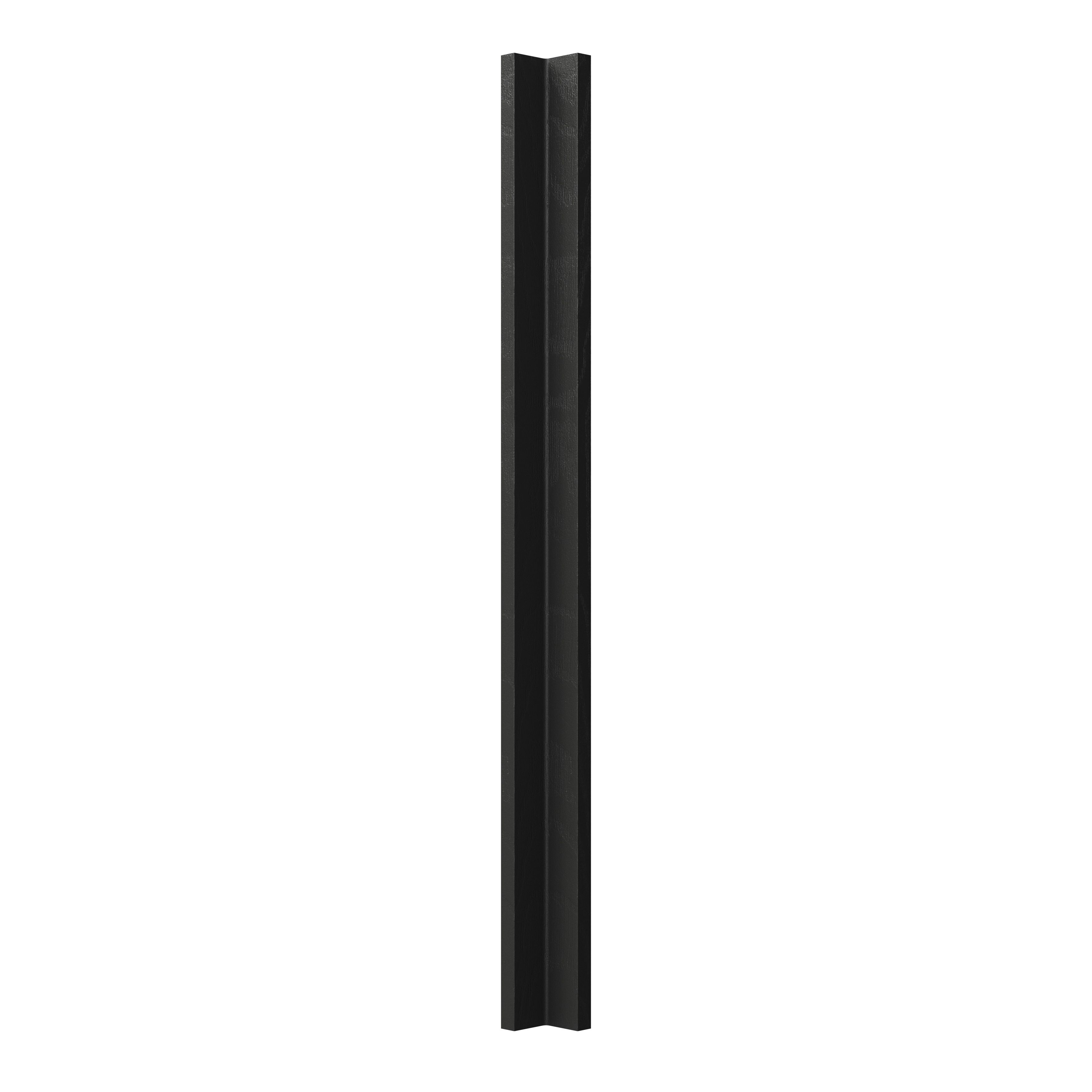 GoodHome Verbena Matt charcoal shaker Tall Corner post, (W)59mm (H)895mm