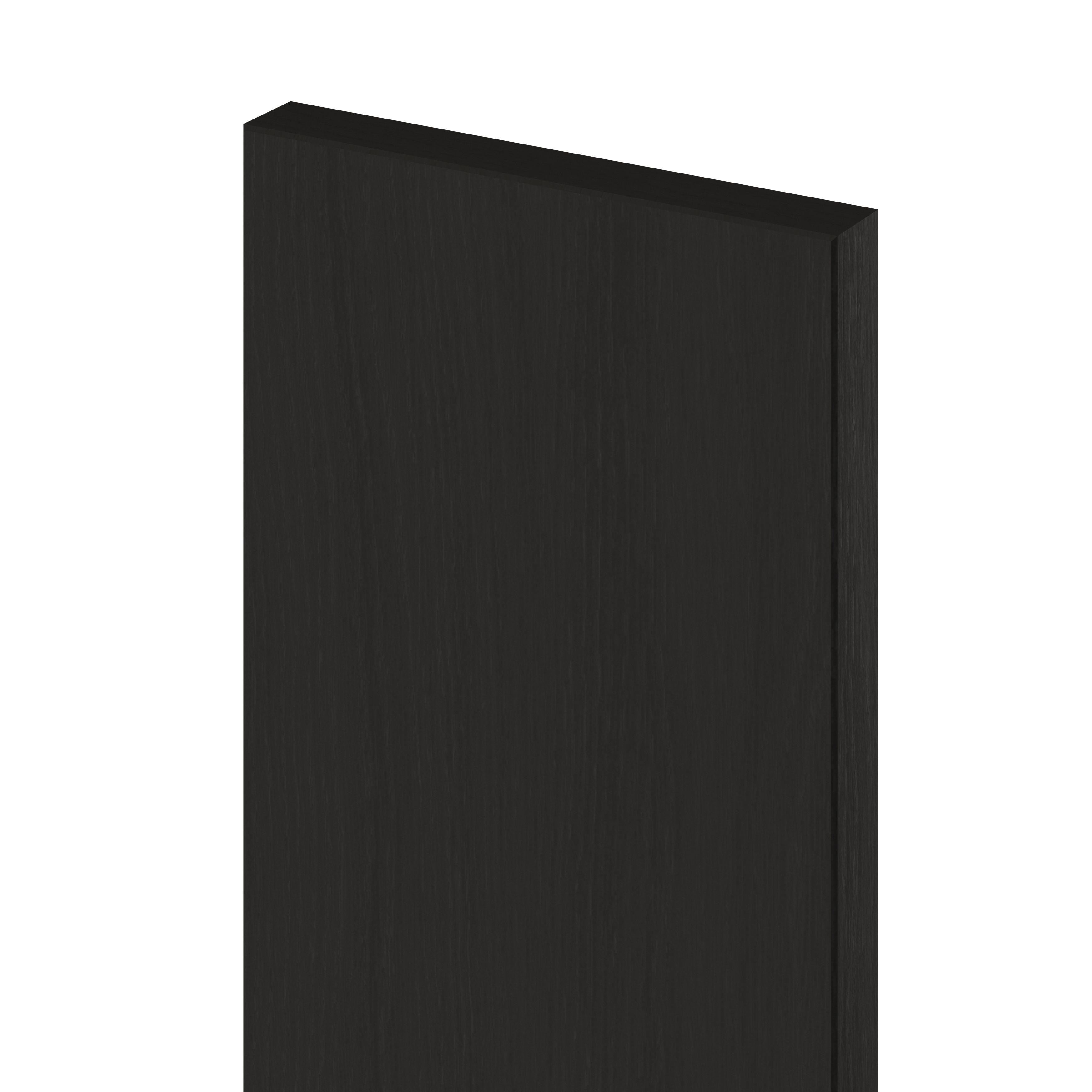 GoodHome Verbena Matt charcoal shaker Tall wall Cabinet door (W)150mm (H)895mm (T)20mm