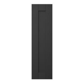 GoodHome Verbena Matt charcoal shaker Tall wall Cabinet door (W)250mm (H)895mm (T)20mm