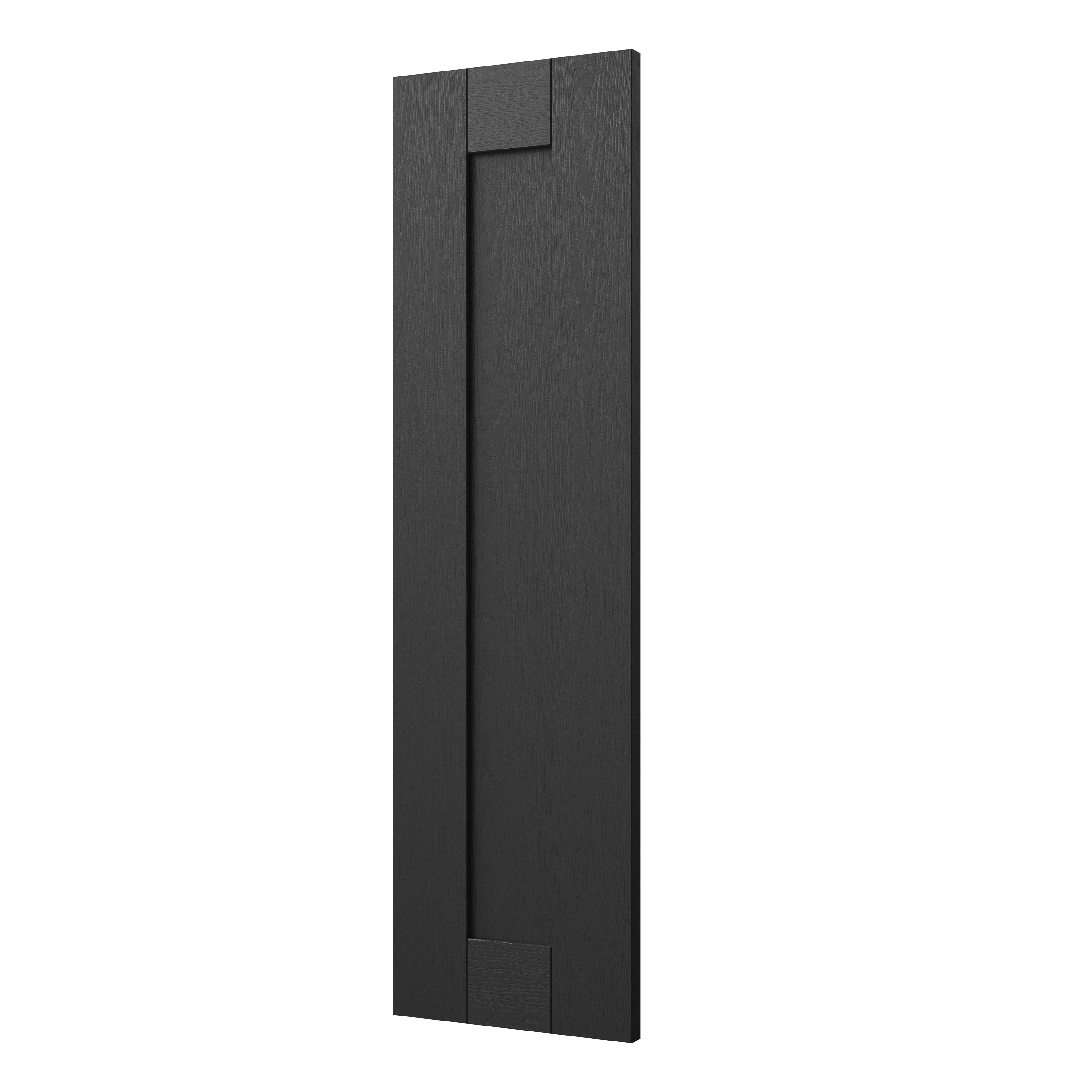GoodHome Verbena Matt charcoal shaker Tall wall Cabinet door (W)250mm (H)895mm (T)20mm