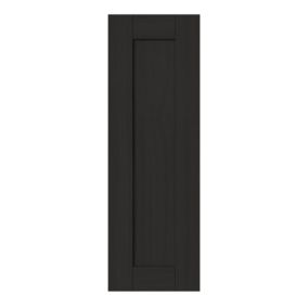 GoodHome Verbena Matt charcoal shaker Tall wall Cabinet door (W)300mm (H)895mm (T)20mm