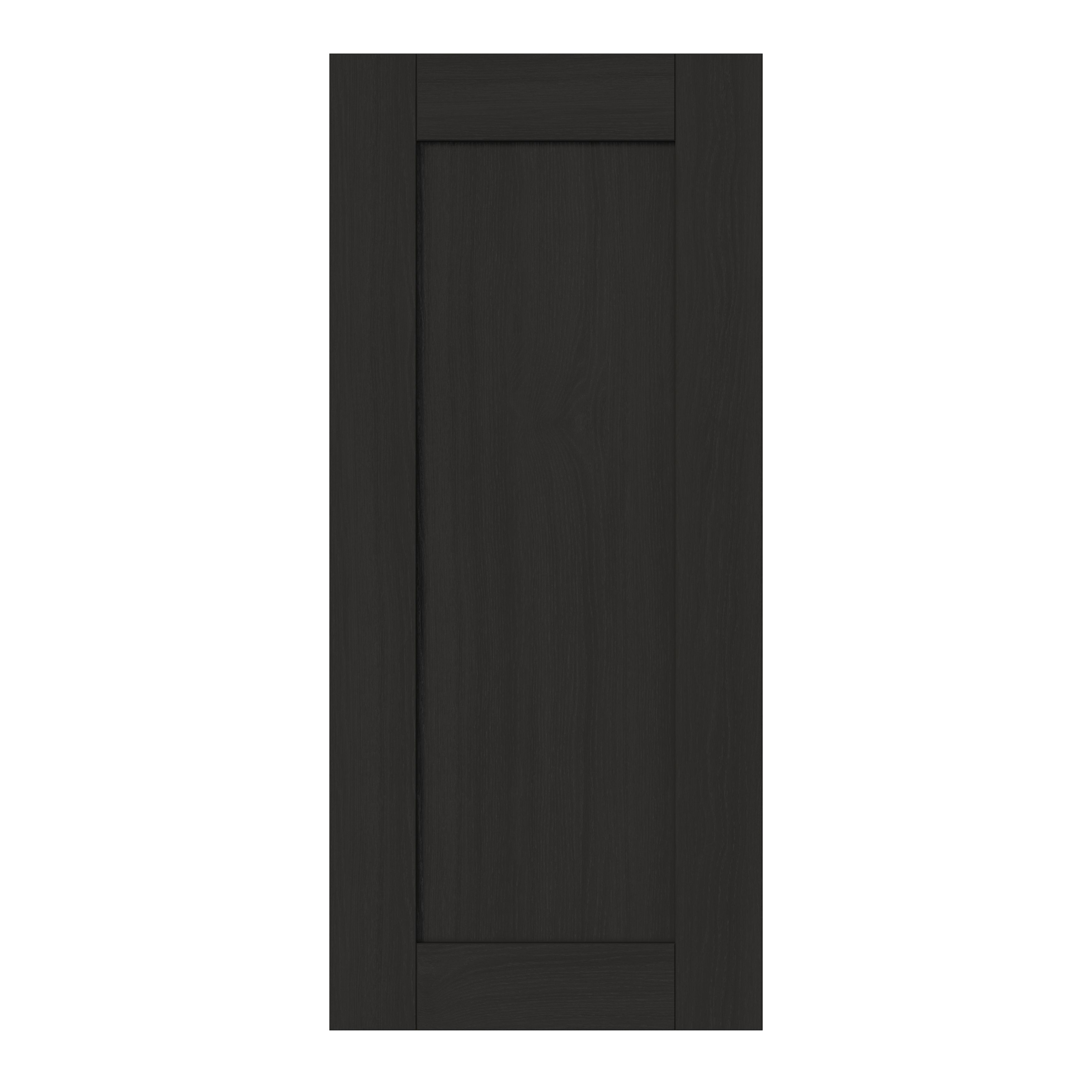 GoodHome Verbena Matt charcoal shaker Tall wall Cabinet door (W)400mm (H)895mm (T)20mm