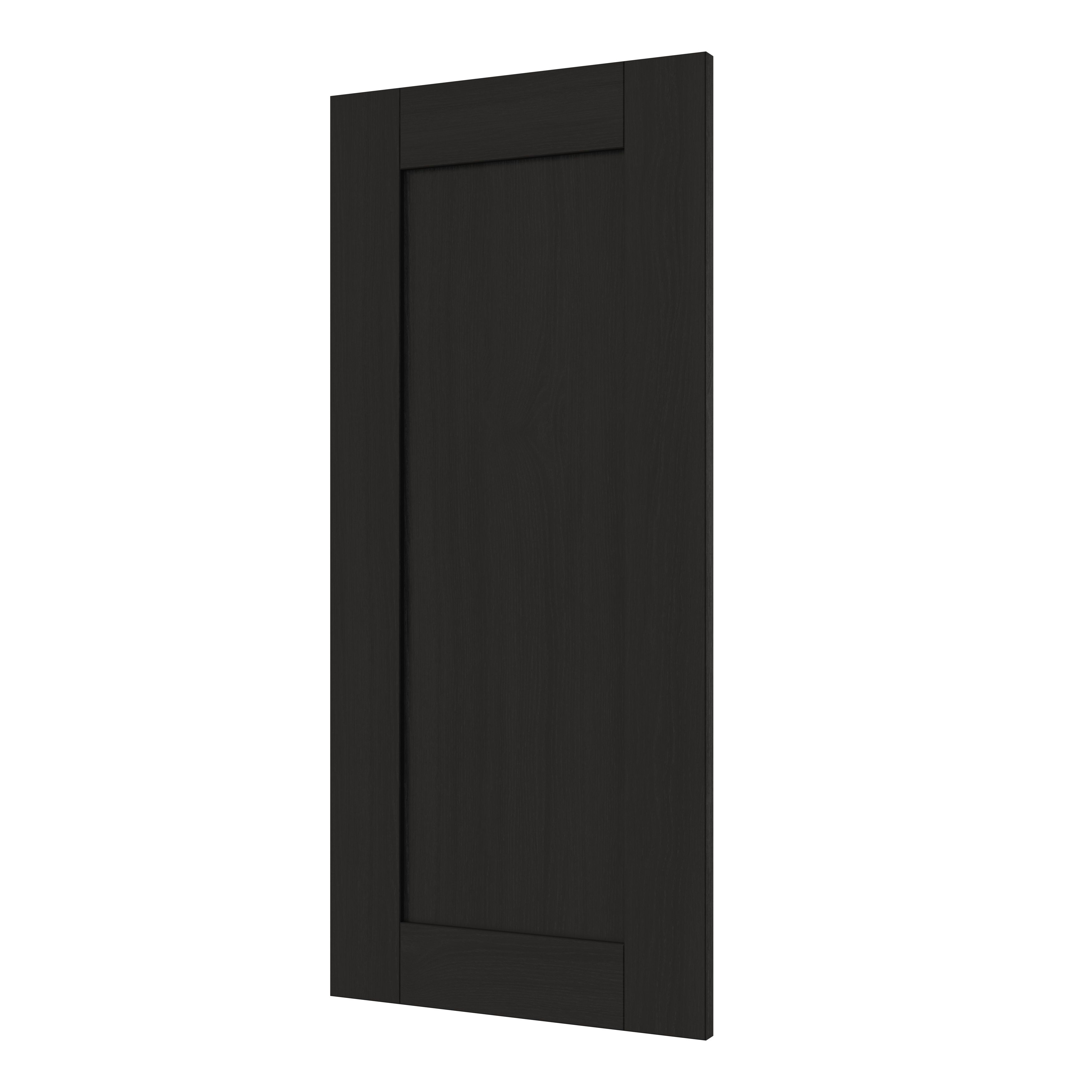 GoodHome Verbena Matt charcoal shaker Tall wall Cabinet door (W)400mm (H)895mm (T)20mm