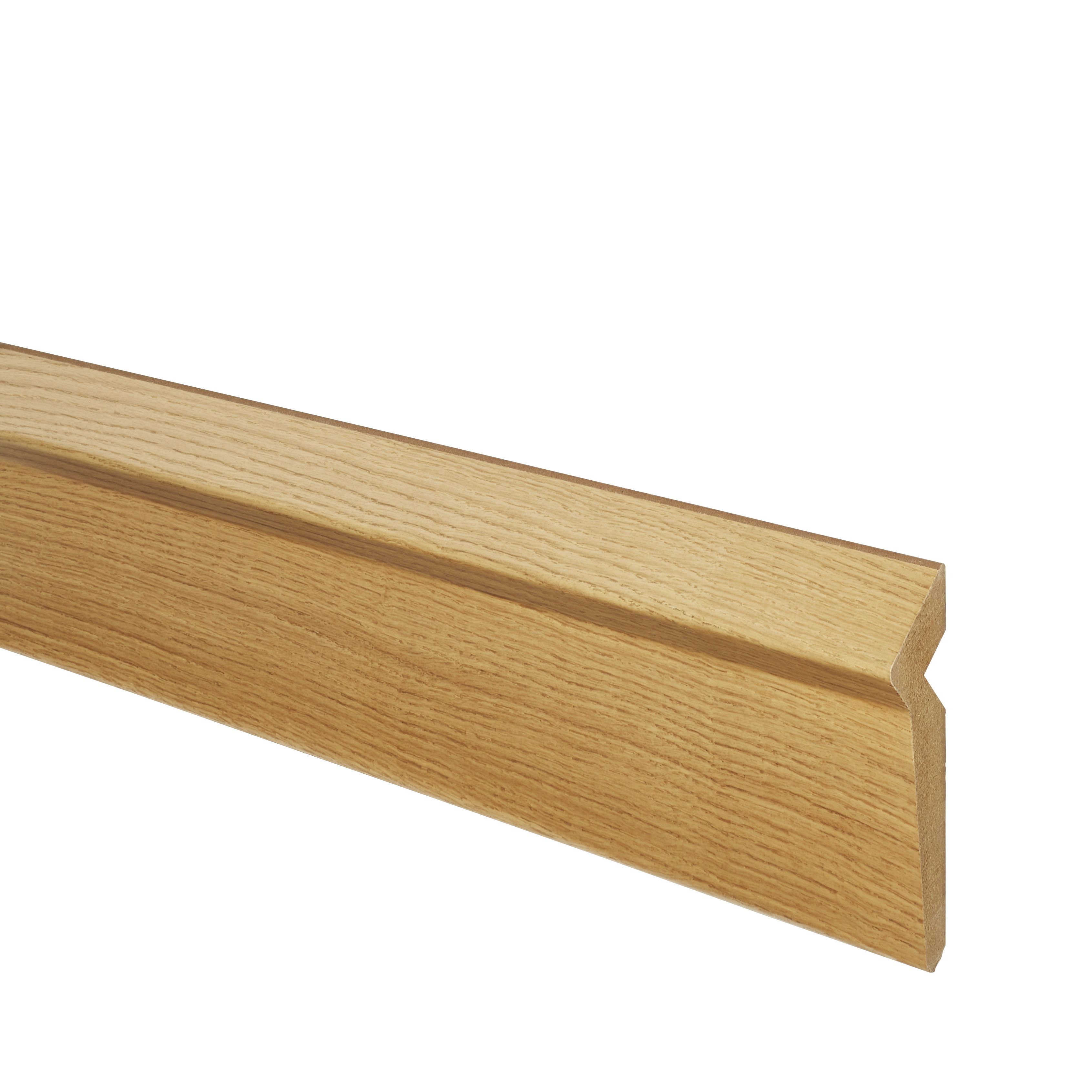 GoodHome Verbena Natural Oak effect Pelmet, (L)2400mm (H)75mm