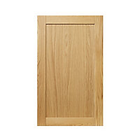 GoodHome Verbena Natural oak shaker 50:50 Larder Cabinet door (W)600mm (H)1001mm (T)20mm