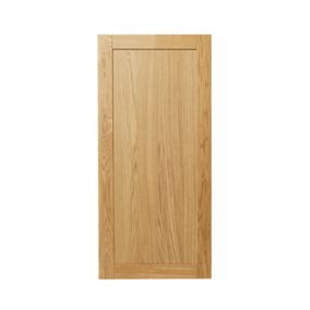 GoodHome Verbena Natural oak shaker 70:30 Larder Cabinet door (W)600mm (H)1287mm (T)20mm