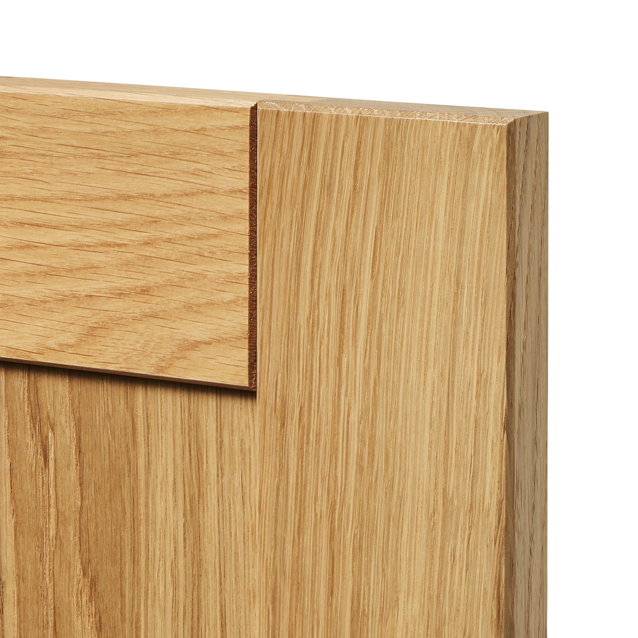 GoodHome Verbena Natural oak shaker Appliance Cabinet door (W)600mm (H)543mm (T)20mm