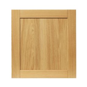 GoodHome Verbena Natural oak shaker Appliance Cabinet door (W)600mm (H)626mm (T)20mm
