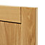GoodHome Verbena Natural oak shaker Appliance Cabinet door (W)600mm (H)687mm (T)20mm
