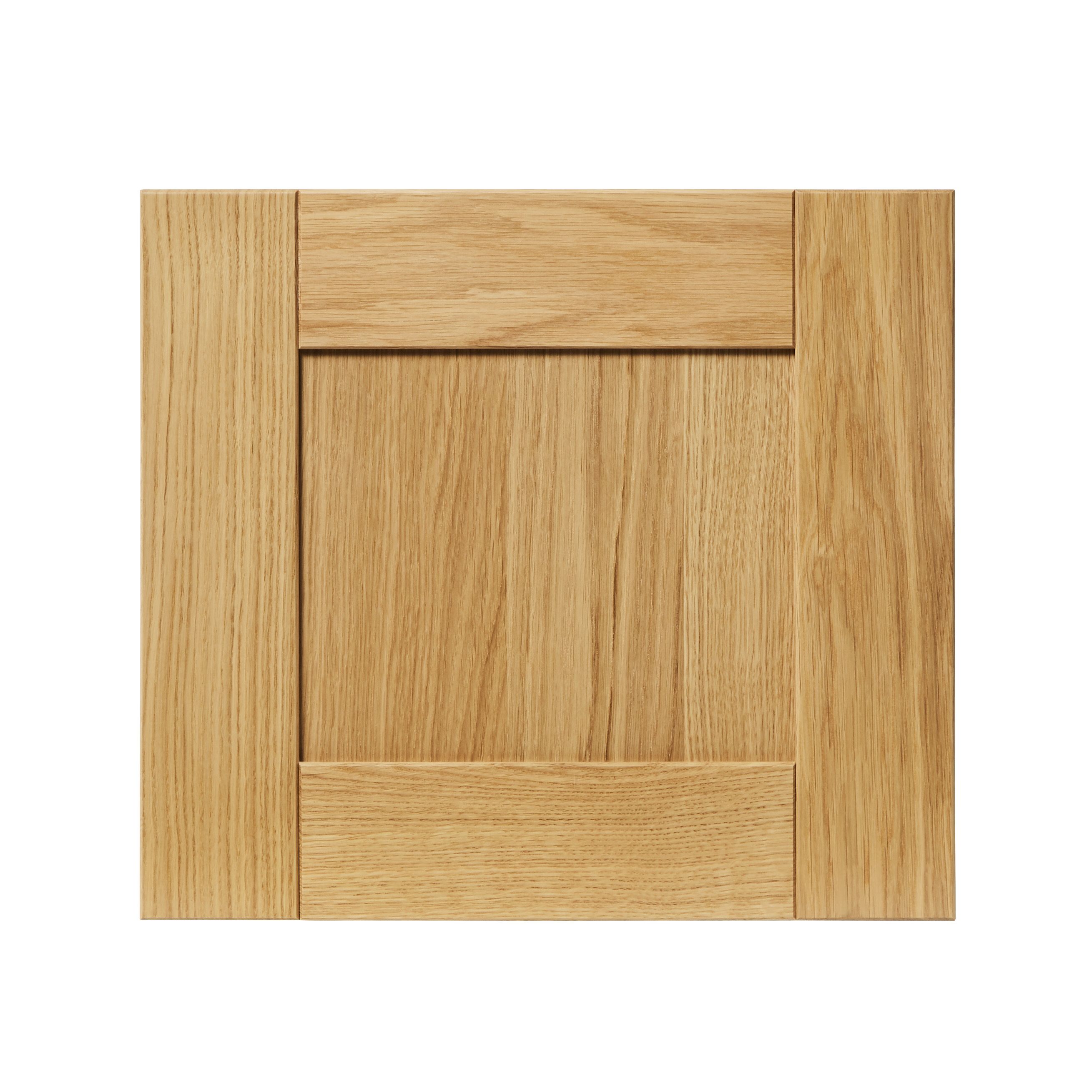 GoodHome Verbena Natural oak shaker Bridging Drawer front, bridging door & bi fold door, (W)400mm (H)356mm (T)20mm