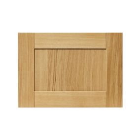 GoodHome Verbena Natural oak shaker Drawer front, bridging door & bi fold door, (W)500mm (H)356mm (T)20mm