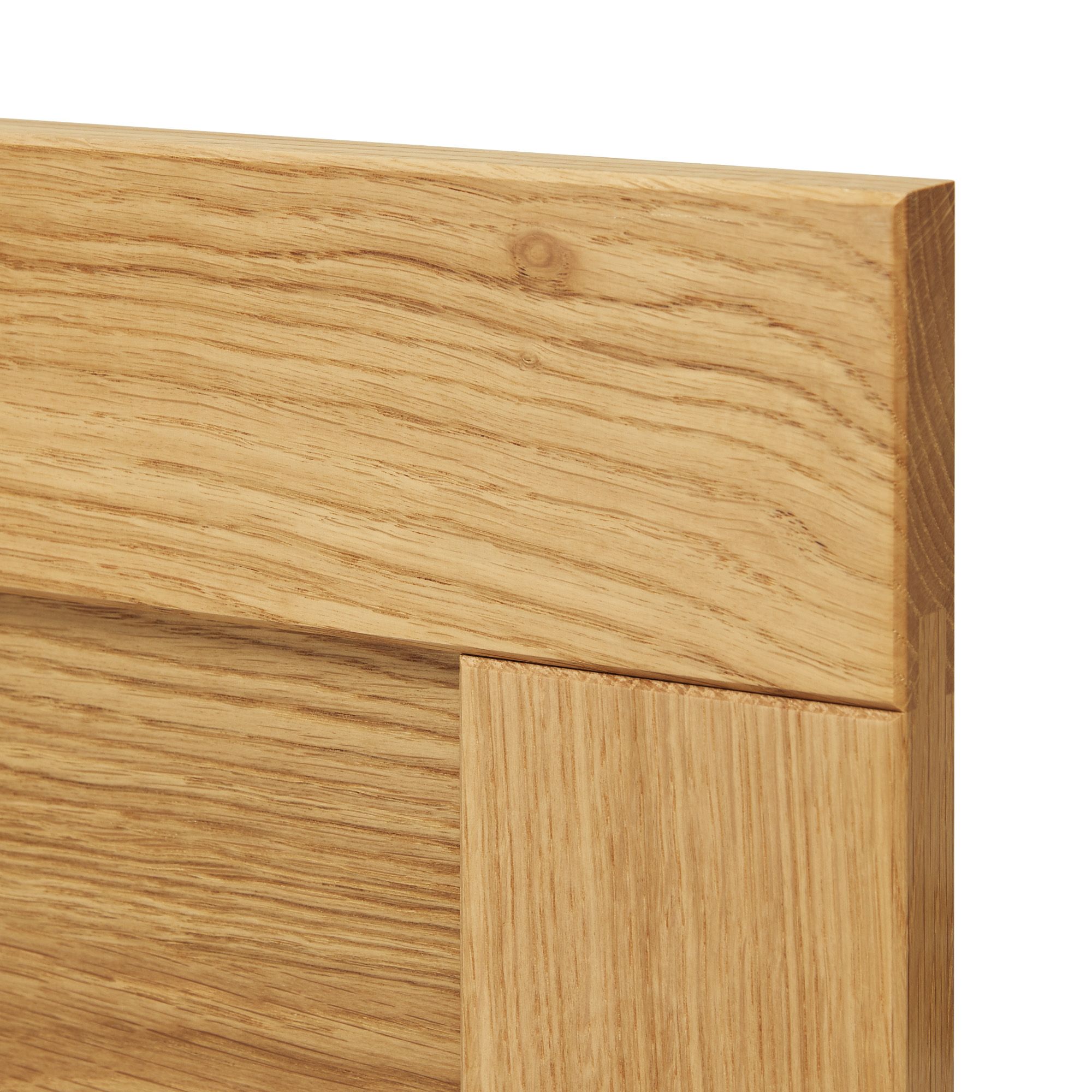 GoodHome Verbena Natural oak shaker Drawer front (W)500mm, Pack of 4