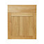 GoodHome Verbena Natural oak shaker Drawerline Cabinet door, (W)600mm (H)715mm (T)20mm