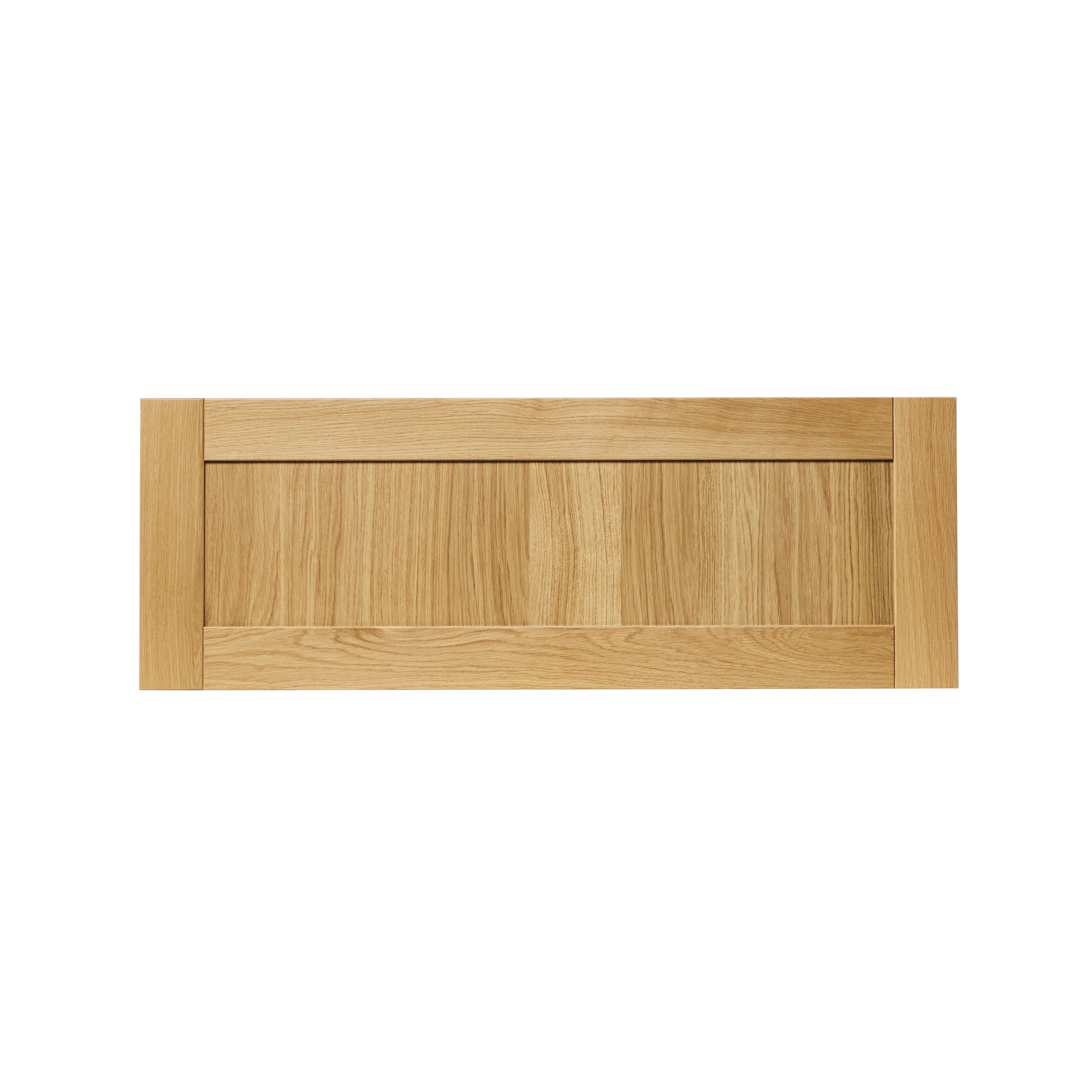 GoodHome Verbena Natural oak shaker Full height Drawer front, bridging door & bi fold door, (W)1000mm (H)356mm (T)20mm