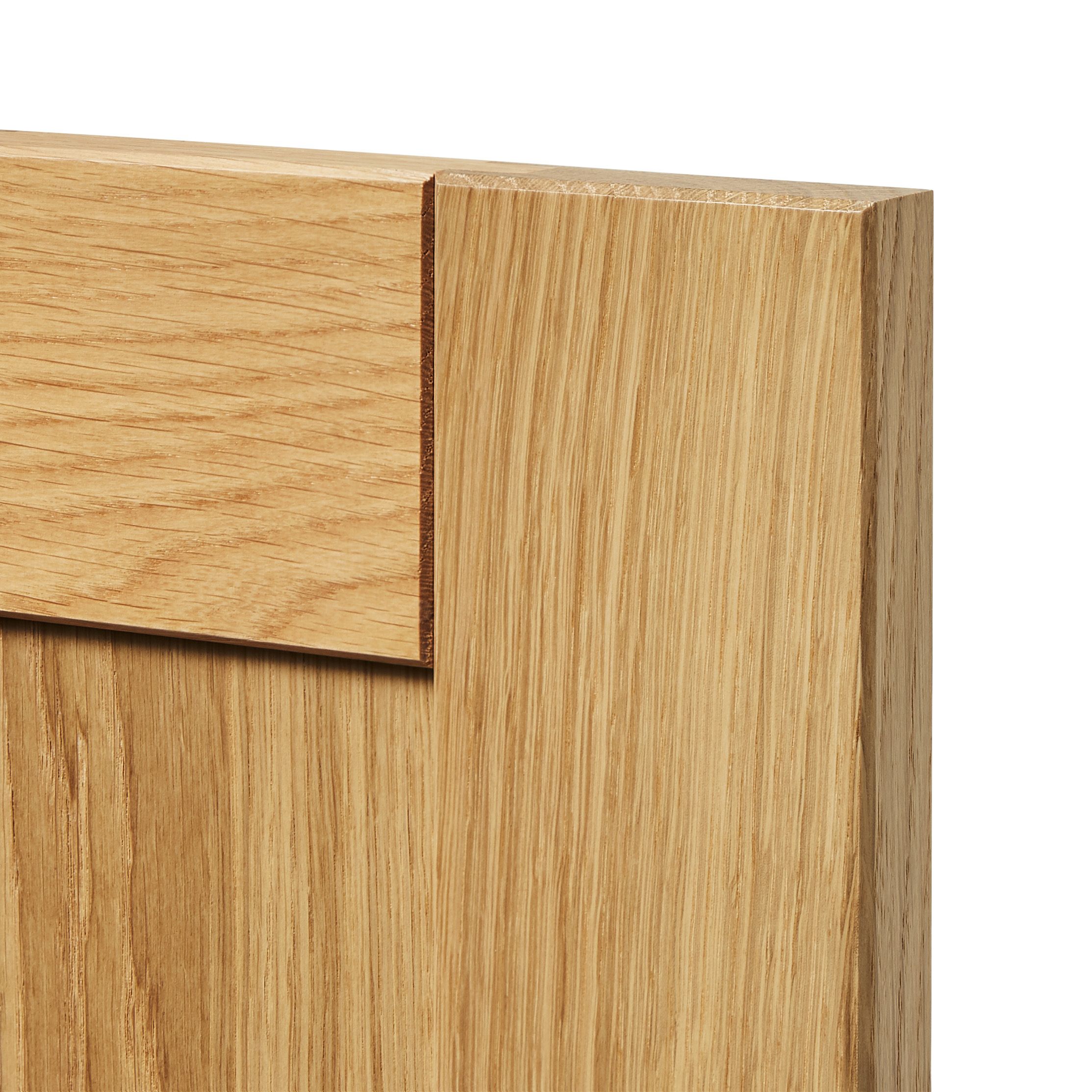 GoodHome Verbena Natural oak shaker Full height Drawer front, bridging door & bi fold door, (W)1000mm (H)356mm (T)20mm