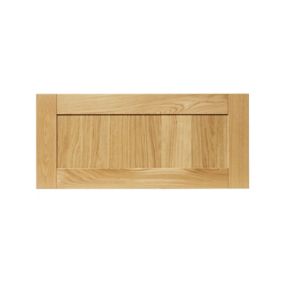 GoodHome Verbena Natural oak shaker Full height Drawer front, bridging door & bi fold door, (W)800mm (H)356mm (T)20mm
