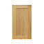 GoodHome Verbena Natural oak shaker Highline Cabinet door (W)450mm (H)715mm (T)20mm