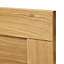 GoodHome Verbena Natural oak shaker Highline Cabinet door (W)450mm (H)715mm (T)20mm