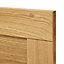 GoodHome Verbena Natural oak shaker Tall appliance Cabinet door (W)600mm (H)633mm (T)20mm