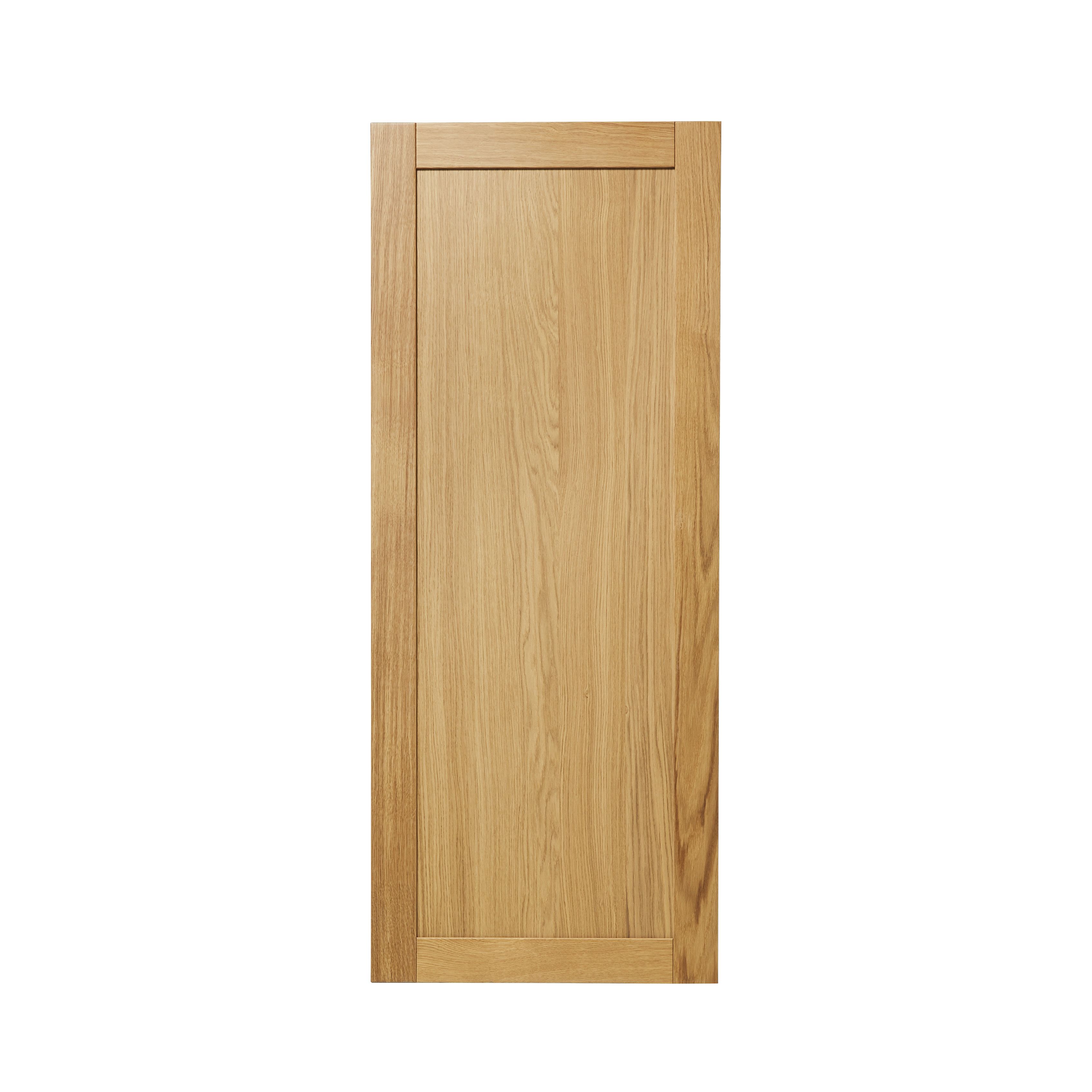 GoodHome Verbena Natural oak shaker Tall larder Cabinet door (W)600mm (H)1467mm (T)20mm