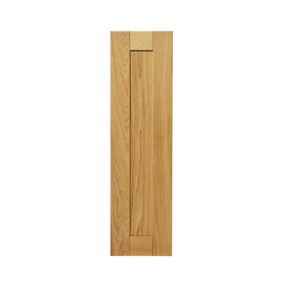 GoodHome Verbena Natural oak shaker Tall wall Cabinet door (W)250mm (H)895mm (T)20mm