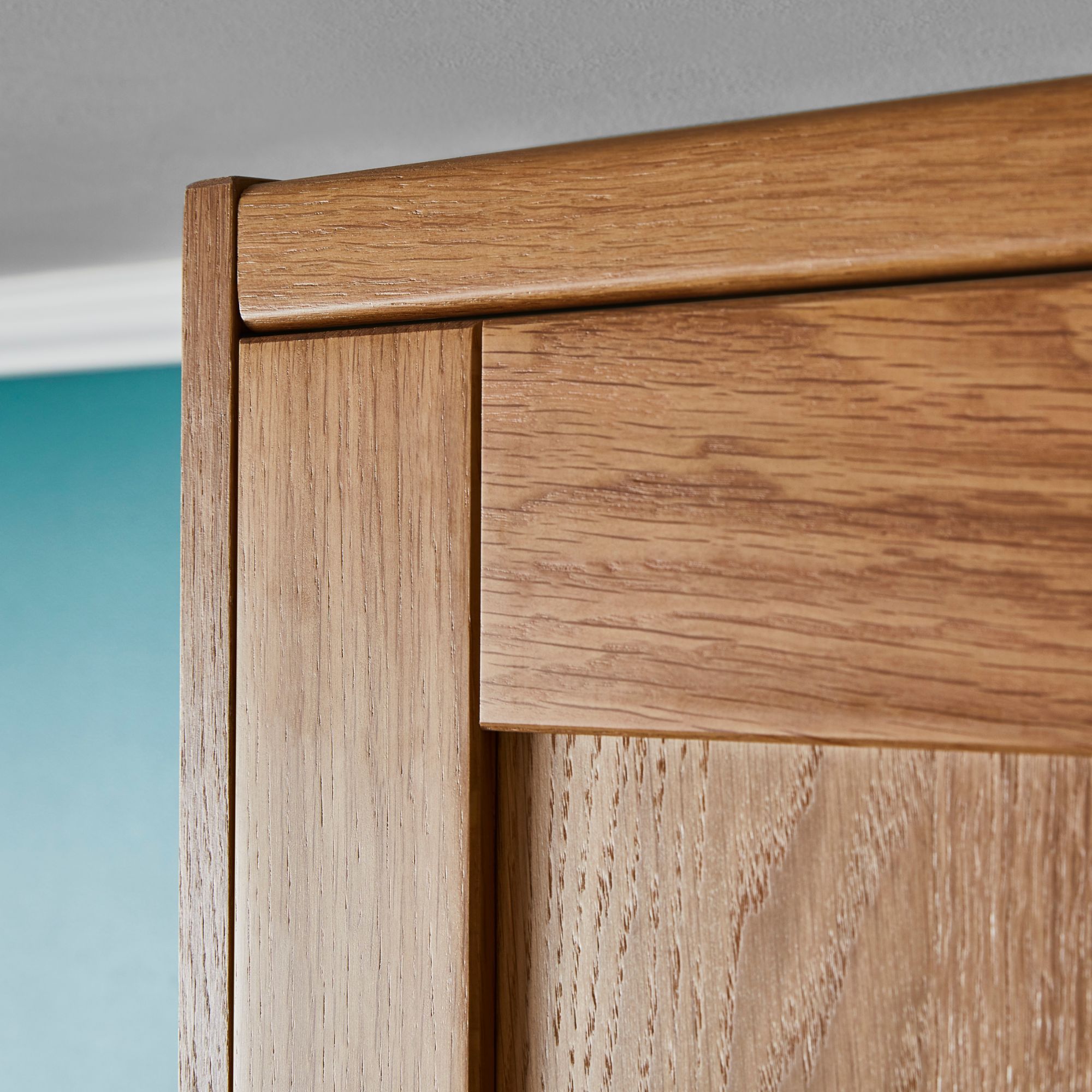 GoodHome Verbena Oak effect Cornice & pelmet, (L)2400mm (H)35mm