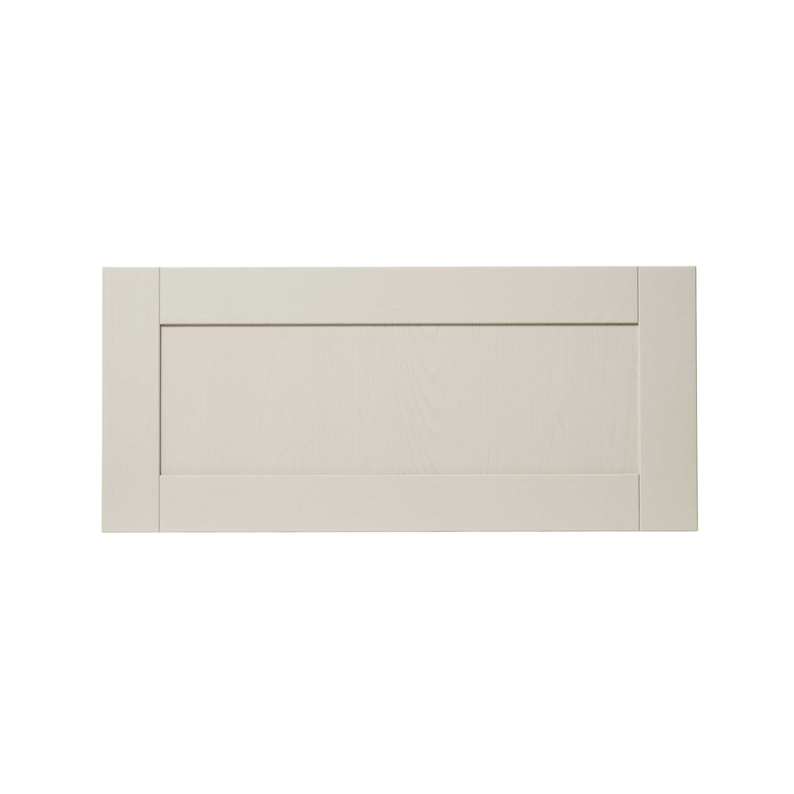 GoodHome Verbena Painted natural ash Matt cashmere Shaker 2 drawer front, bridging door & bi-fold door 800mm
