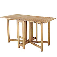 GoodHome Virginia Wooden 4 seater Extendable Table
