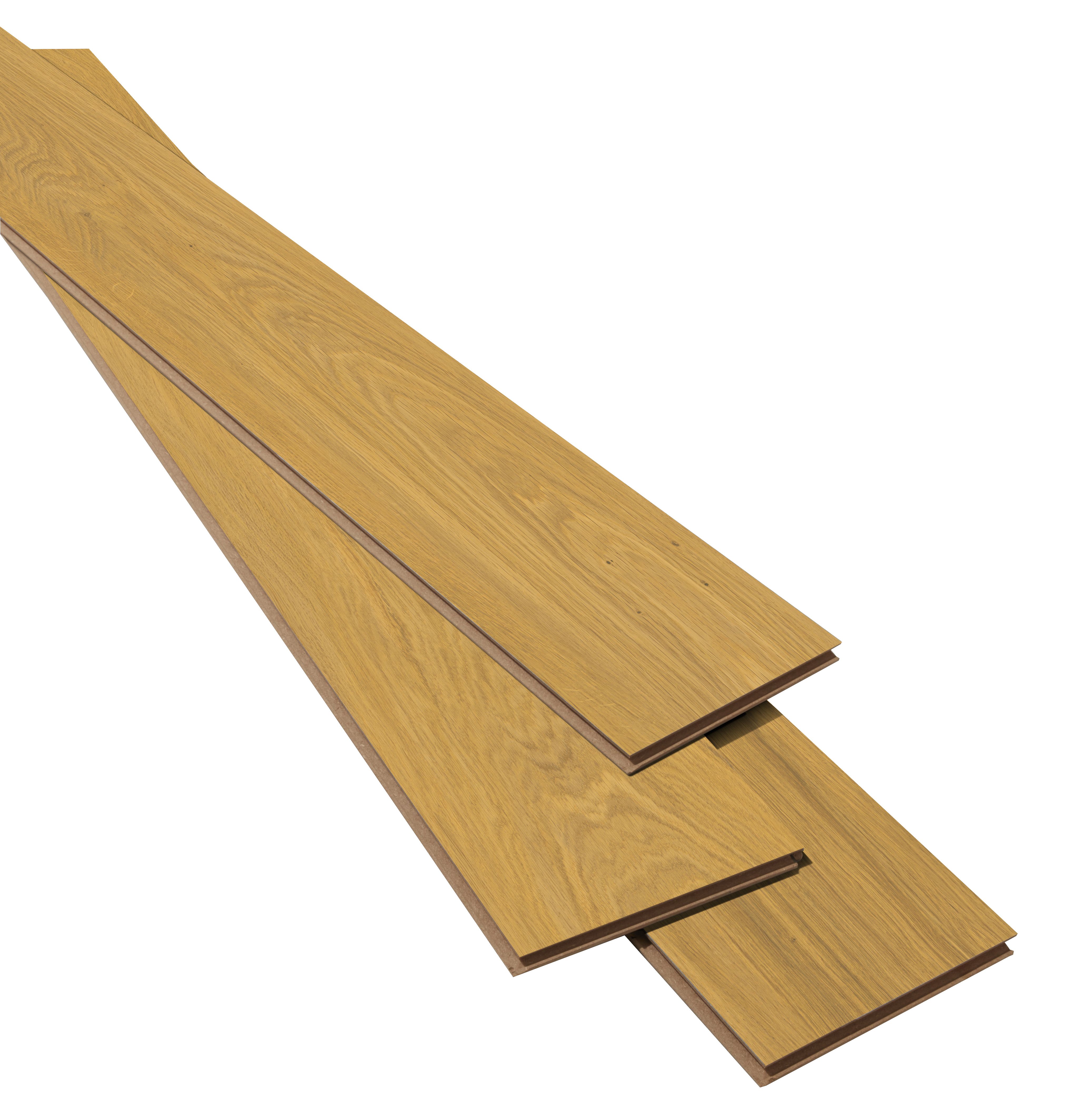 GoodHome Visby Honey Wood effect Laminate Flooring, 1.99m²