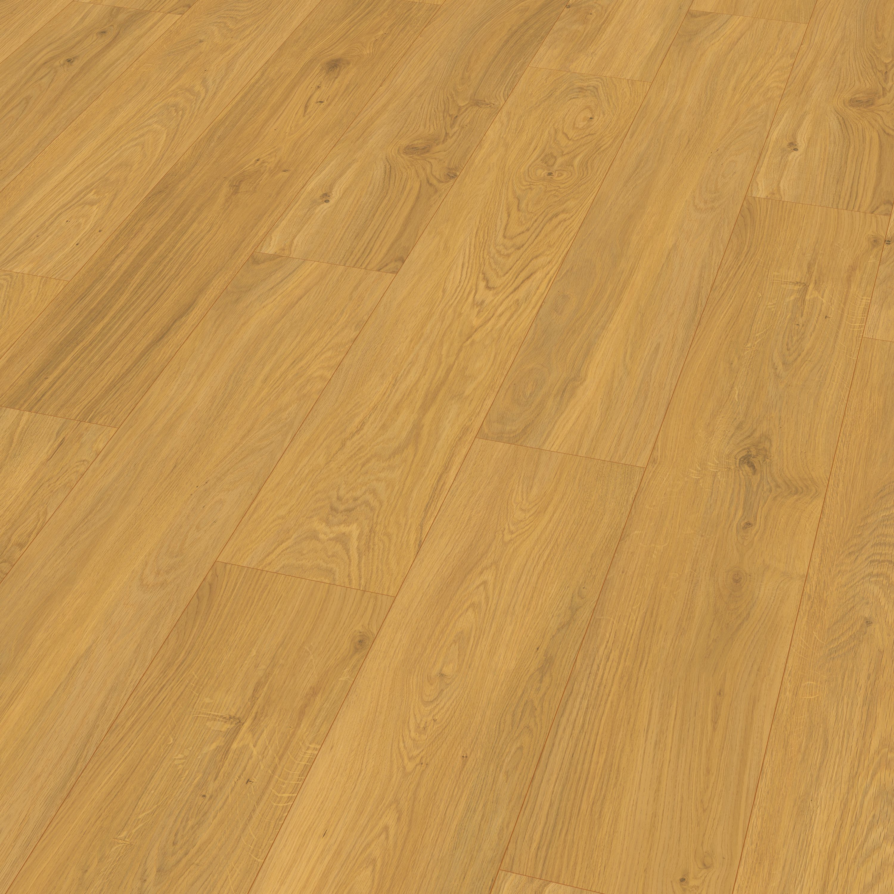 GoodHome Visby Pure Honey Wood effect Laminate Flooring Sample