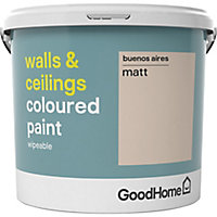 GoodHome Walls & ceilings Buenos aires Matt Emulsion paint, 5L