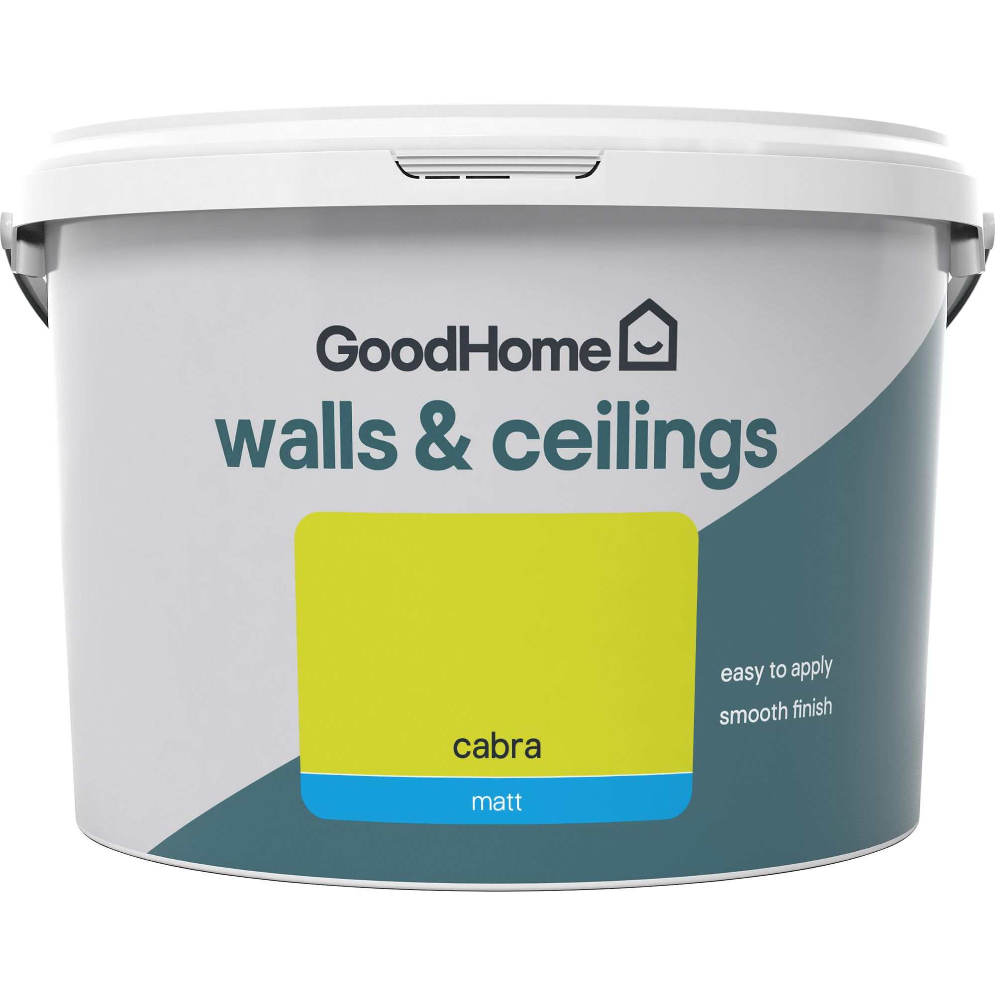 GoodHome Walls & ceilings Cabra Matt Emulsion paint, 2.5L