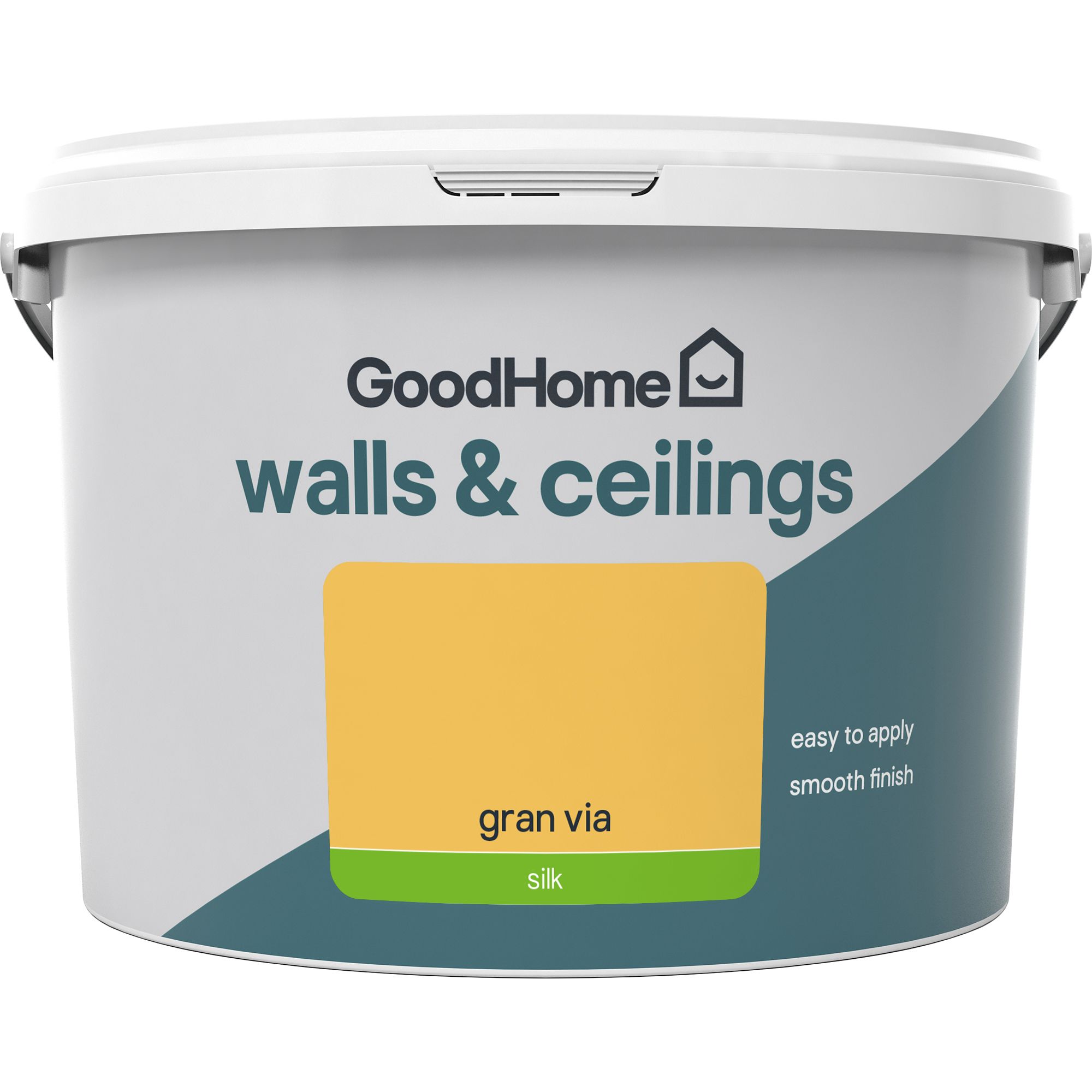 GoodHome Walls & ceilings Gran via Silk Emulsion paint, 2.5L
