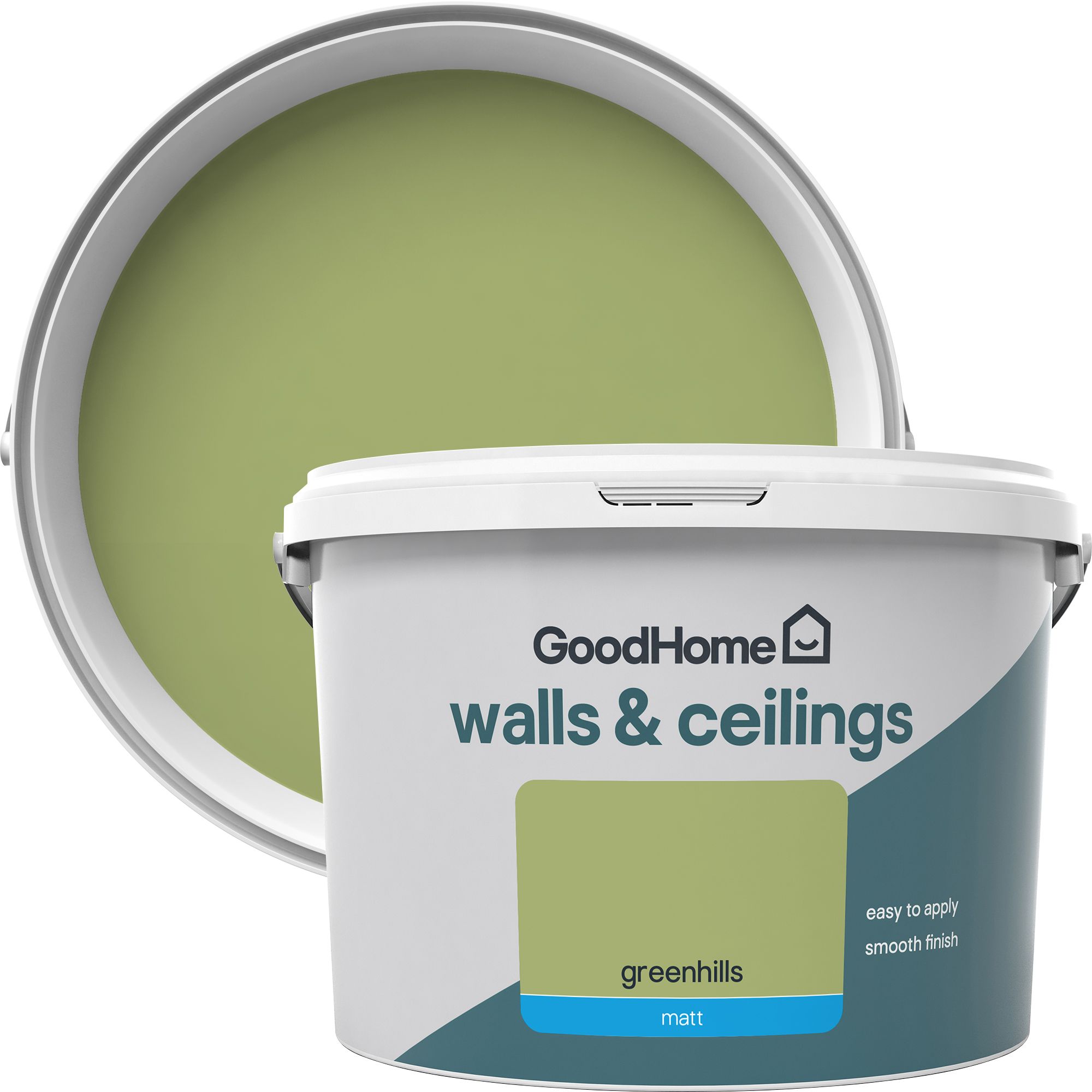 GoodHome Walls & ceilings Greenhills Matt Emulsion paint, 2.5L