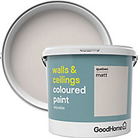 GoodHome Walls & ceilings Quebec Matt Emulsion paint, 5L