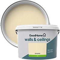GoodHome Walls & ceilings Toronto Silk Emulsion paint, 2.5L