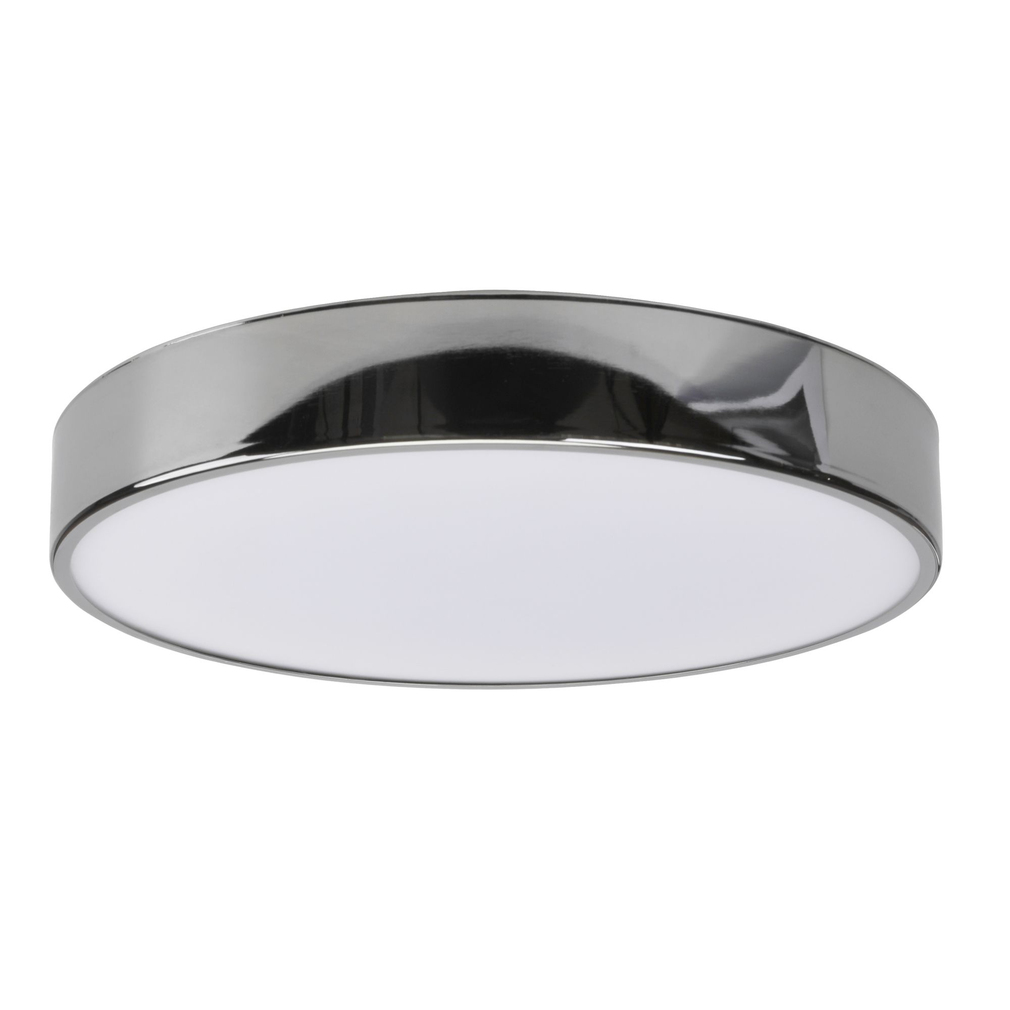 GoodHome Wapta Chrome effect Bathroom Ceiling light