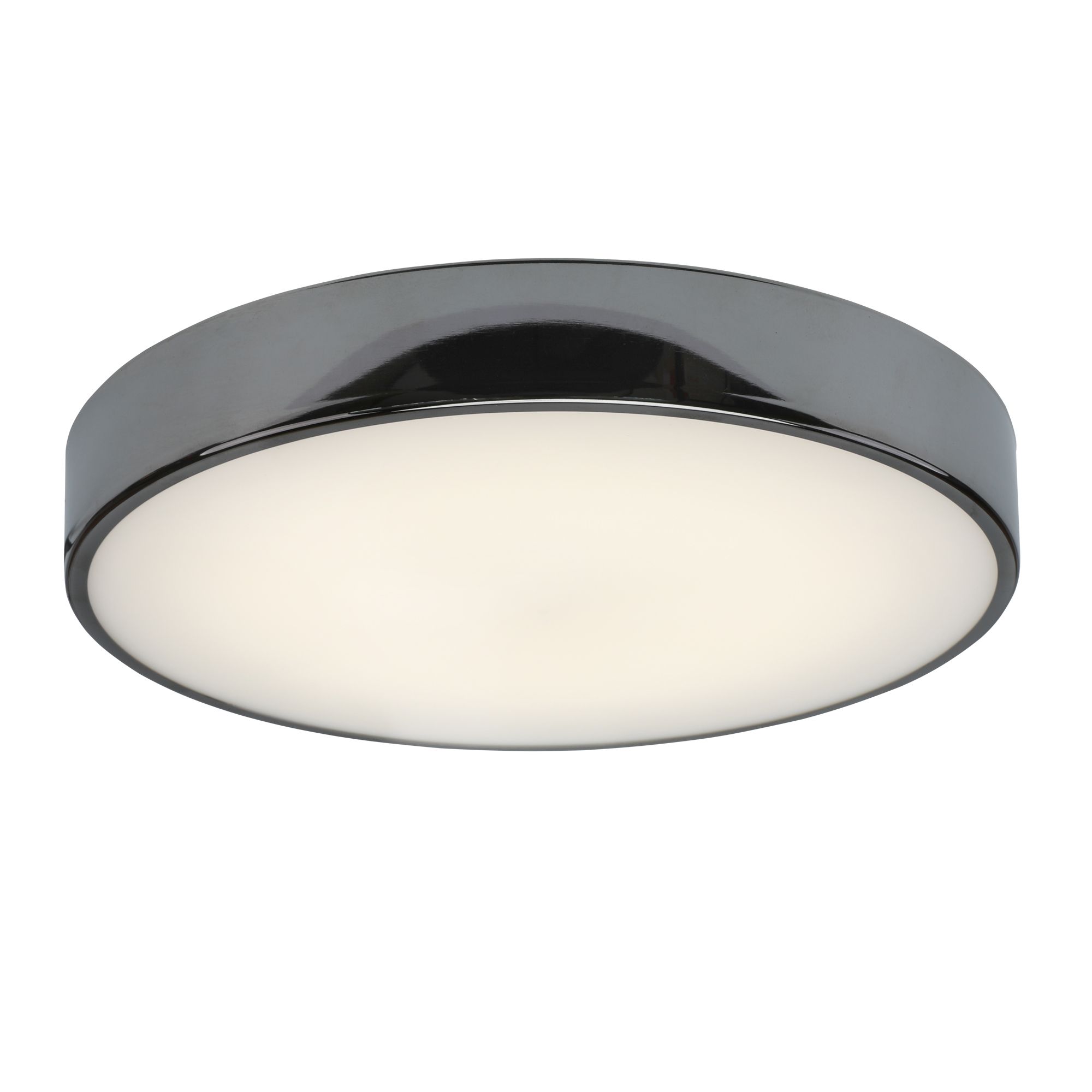 GoodHome Wapta Chrome effect Bathroom Ceiling light