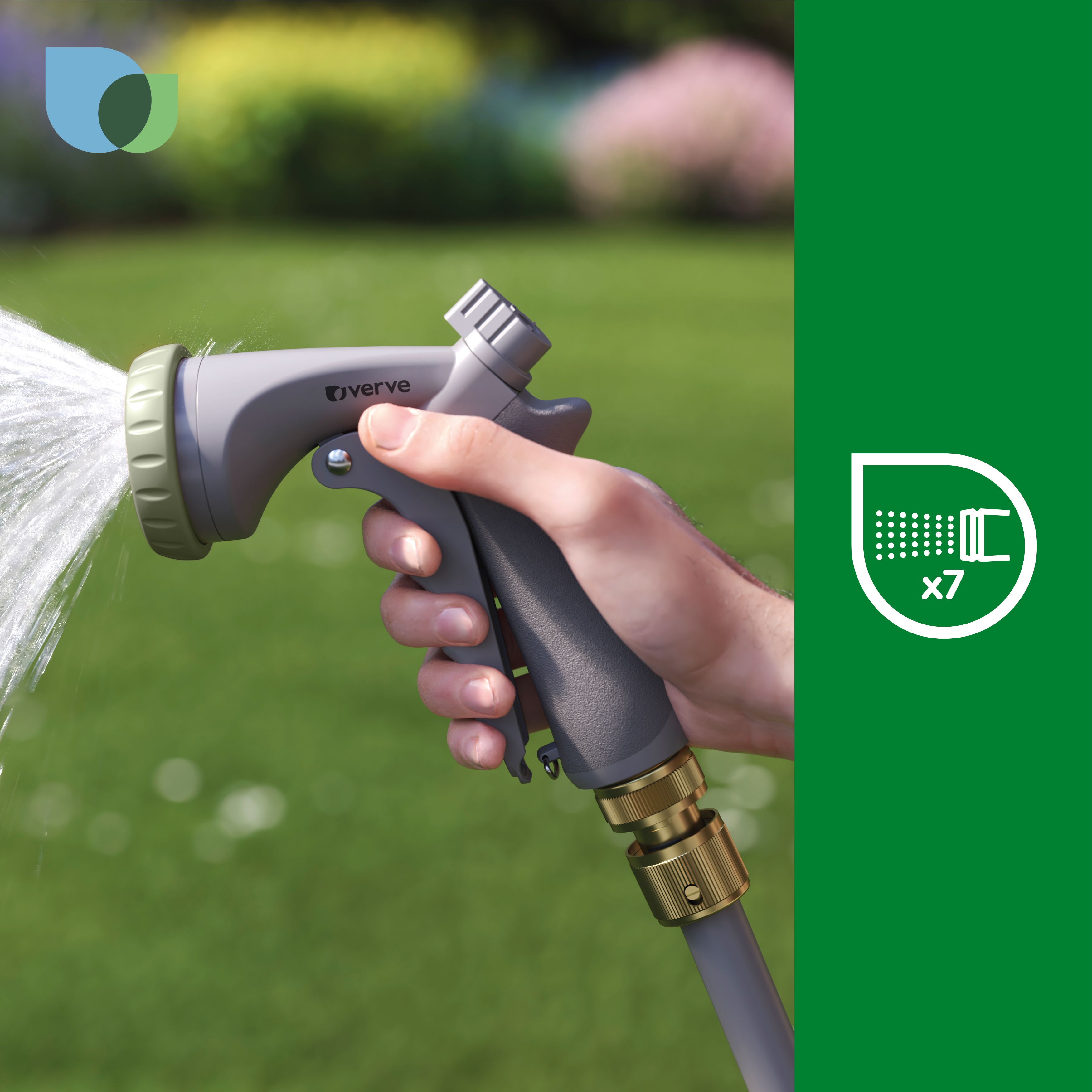 GoodHome Watering 7 Function Hose spray gun