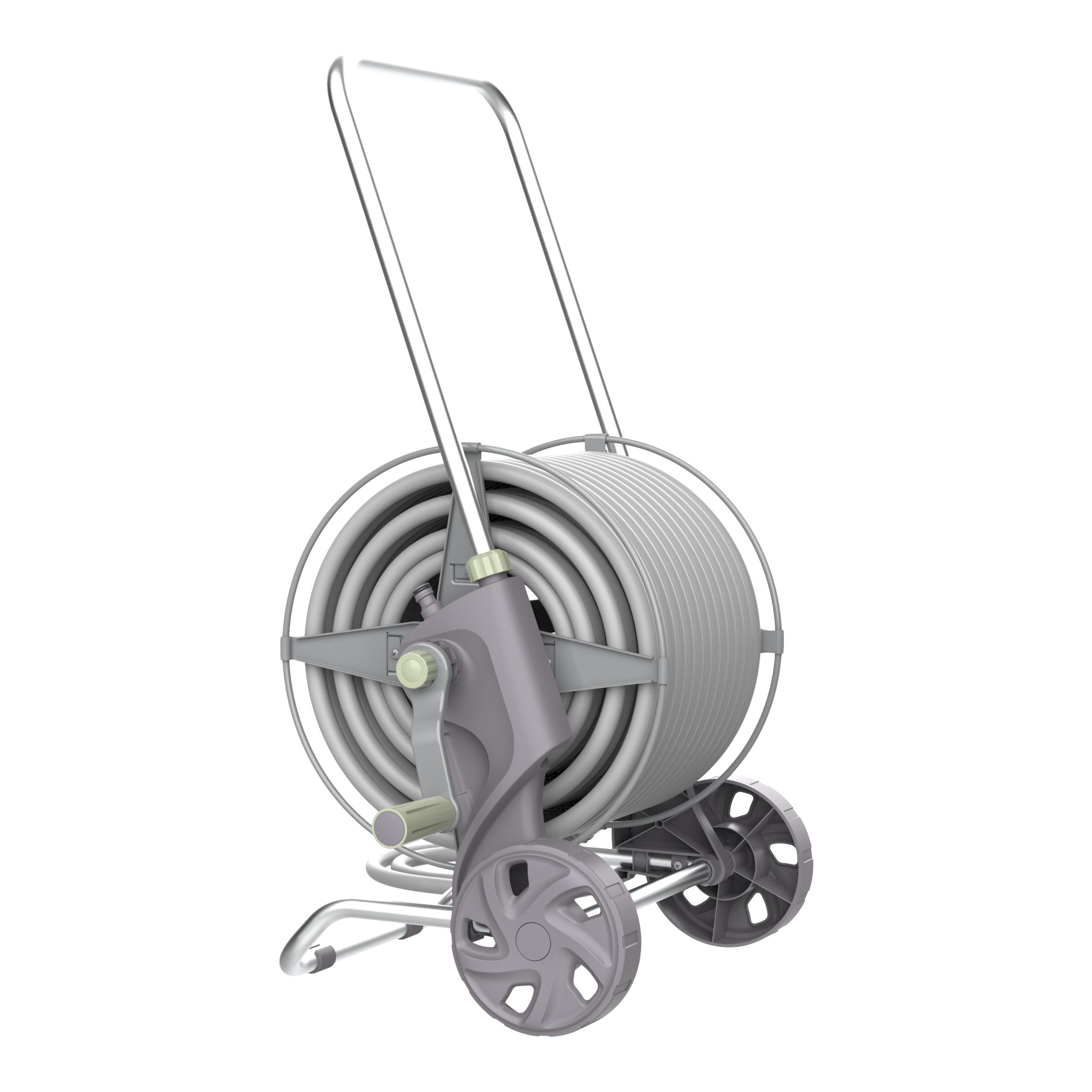 GoodHome Watering Freestanding Manual Hose cart set (L)40m