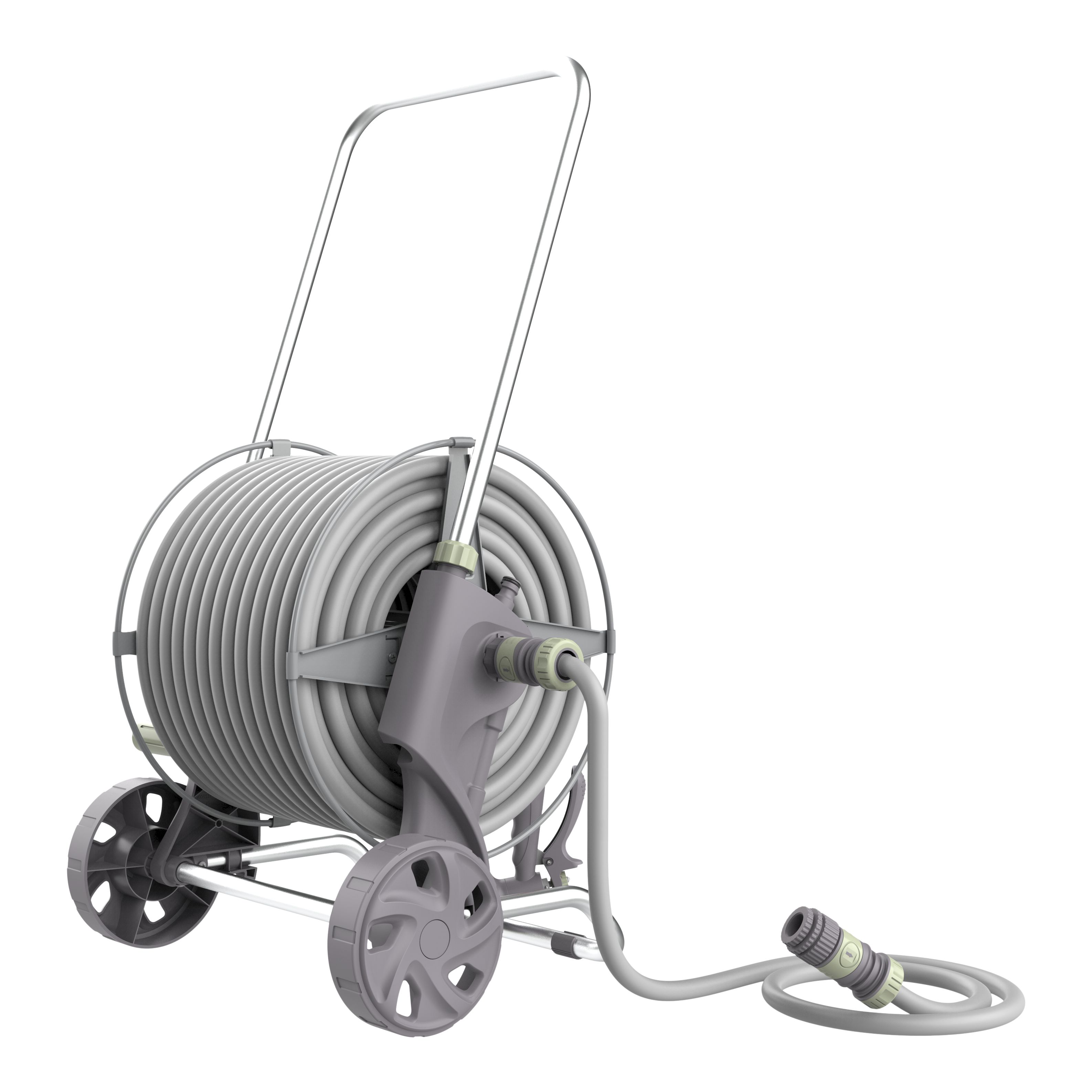 GoodHome Watering Freestanding Manual Hose cart set (L)40m