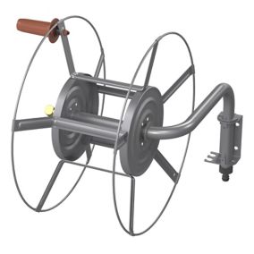 GoodHome Watering Wall-mounted Empty hose reel Without wheels