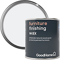 GoodHome White Matt Furniture Wax Finishing wax, 0.12L