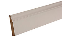 GoodHome White MDF Ogee Skirting board (L)2.4m (W)119mm (T)18mm