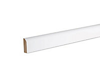 GoodHome White MDF Rounded Architrave (L)2.1m (W)44mm (T)14.5mm
