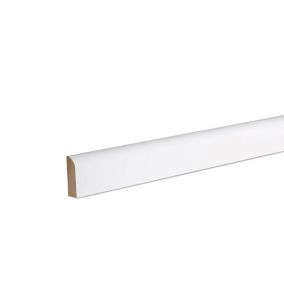 GoodHome White MDF Rounded Architrave (L)2.1m (W)44mm (T)14.5mm